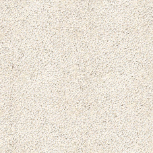 Cream Circles Lace Removable Wallpaper