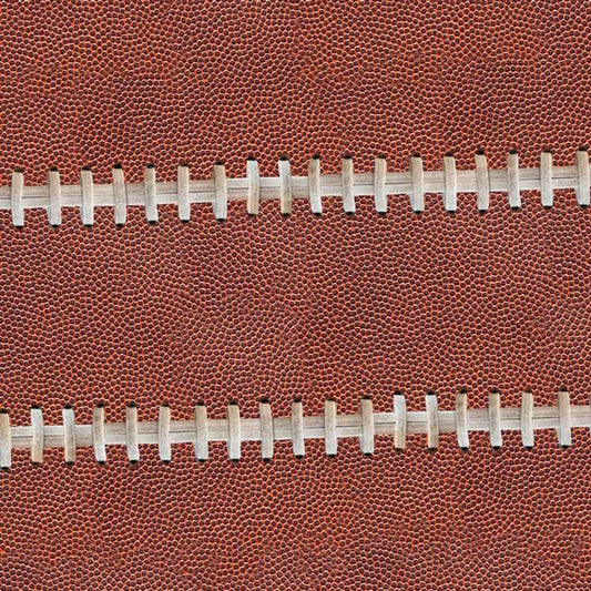 Football Leather with Laces Horizontal Peel and Stick Wallpaper