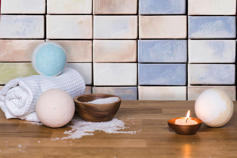 Hand Painted Subway Tile Peel and Stick Wallpaper