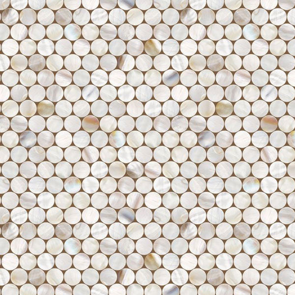Shell Tile Peel and Stick Wallpaper