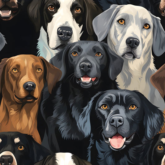 Watercolor Dogs wallpaper pattern