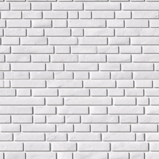 White Brick Wall Peel and Stick Wallpaper