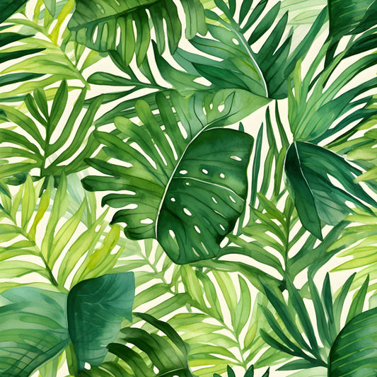Watercolor Jungle Removable Wallpaper