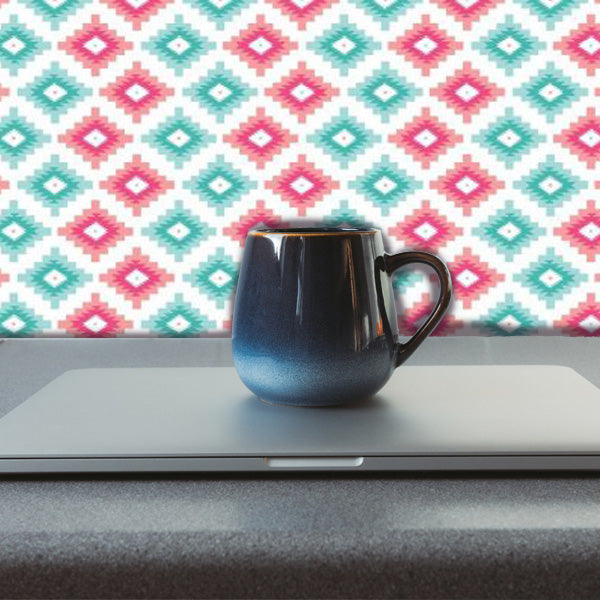 Aztec Pattern Peel and Stick Wallpaper office