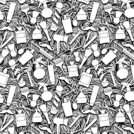 Barber Shop Peel and stick Wallpaper