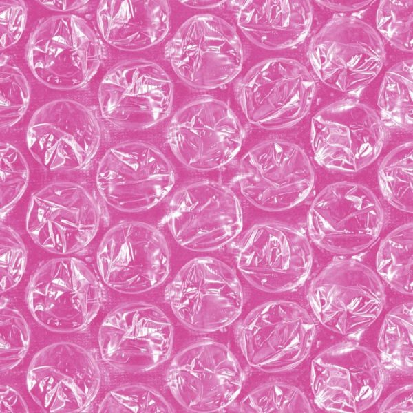 Bubble Wrap Pink Peel and Stick Wallpaper