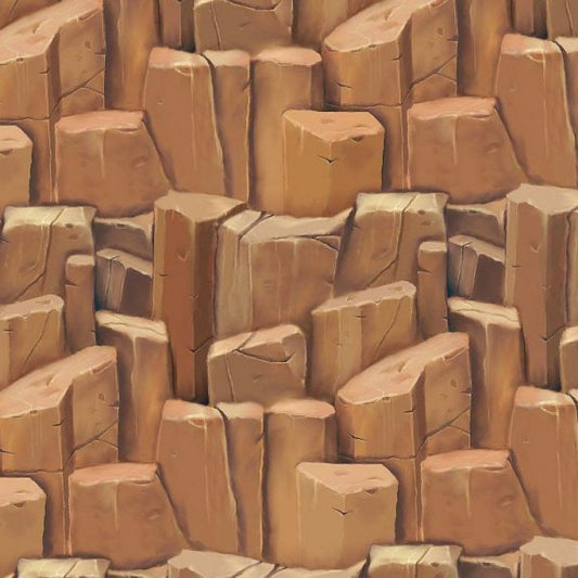 Cartoon Rock Cliffs Wallpaper