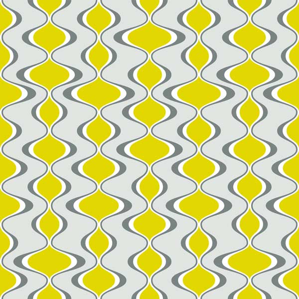 Cooking with gas mid century modern peel and stick wallpaper yellow white gray