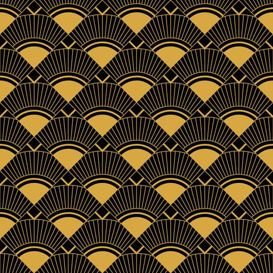 Fan Art Deco Wallpaper Peel and Stick