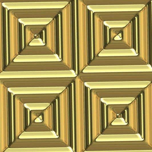 Golden Squares Peel and Stick Wallpaper