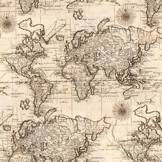 Old World Map Wallpaper