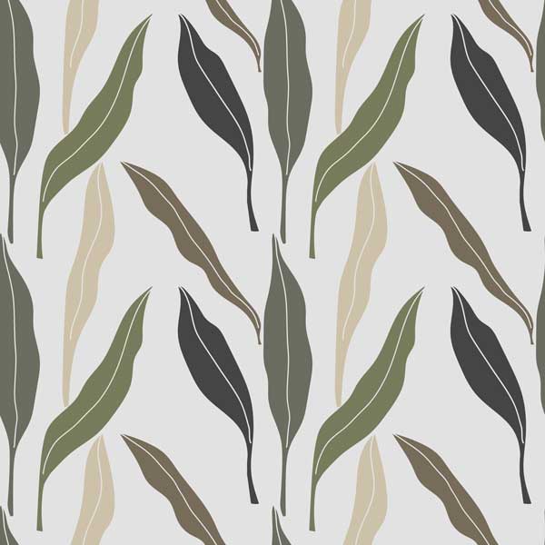 Leaves peel and stick wallpaper