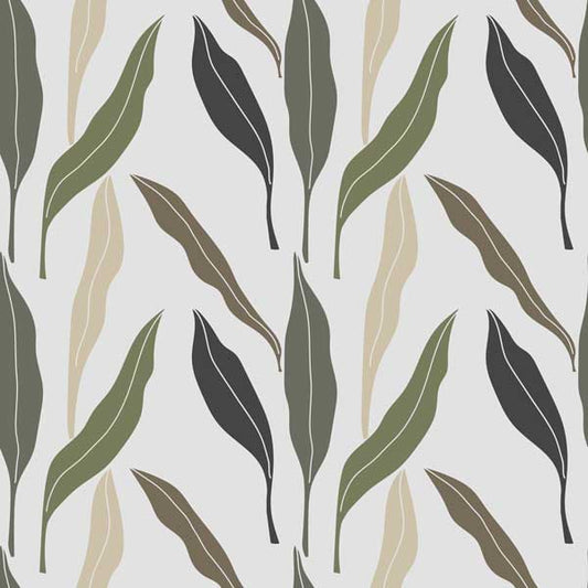 Leaves peel and stick wallpaper