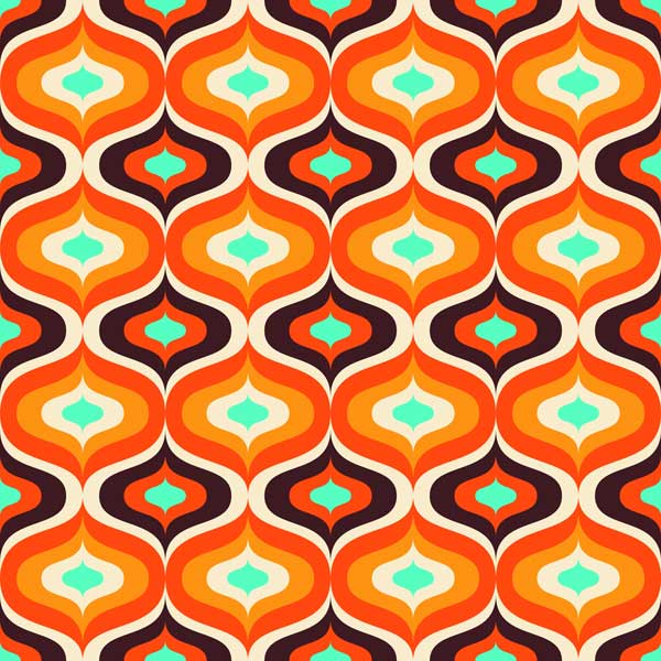 Fat City mid century modern peel and stick wallpaper