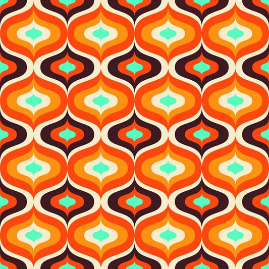 Fat City mid century modern peel and stick wallpaper