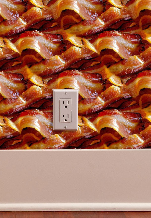Wallpaper bacon living room peel and stick wallpaper
