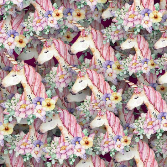 Watercolor Unicorns Peel and Stick Wallpaper