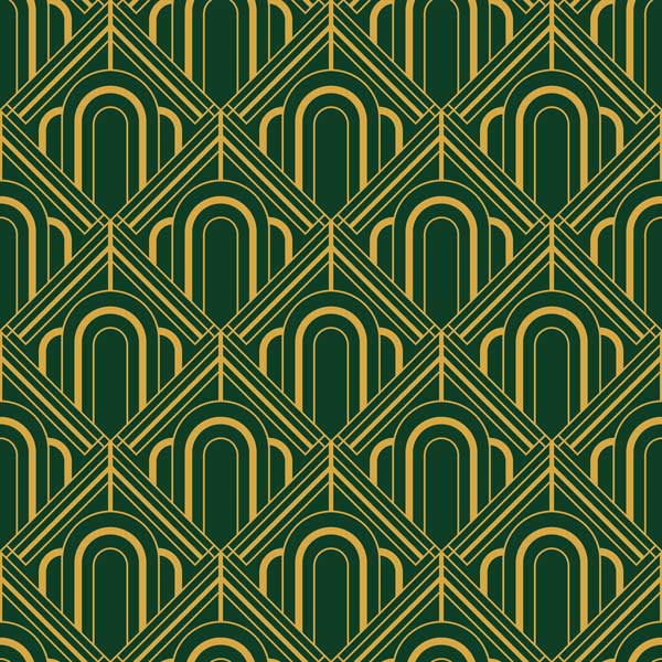 Archways Art Deco Peel and Stick Wallpaper