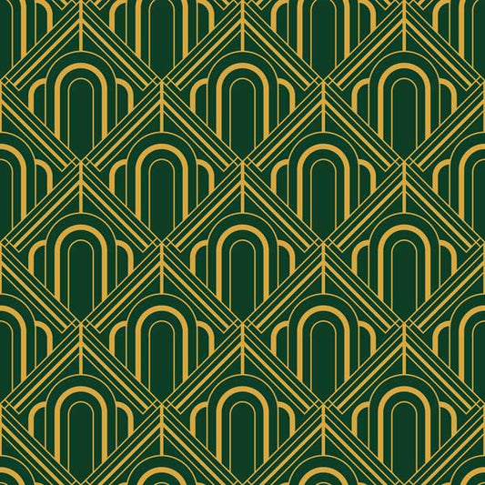 Archways Art Deco Peel and Stick Wallpaper