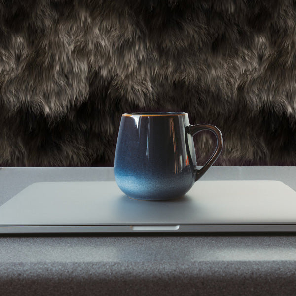 Black Bear Fur Peel and Stick Wallpaper office