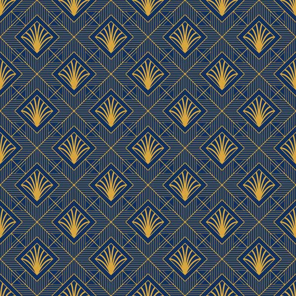 Diamond Palms Art Deco Peel and Stick Wallpaper