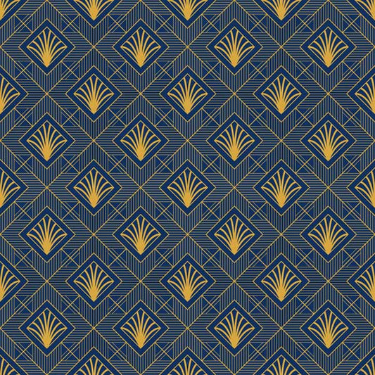 Diamond Palms Art Deco Peel and Stick Wallpaper