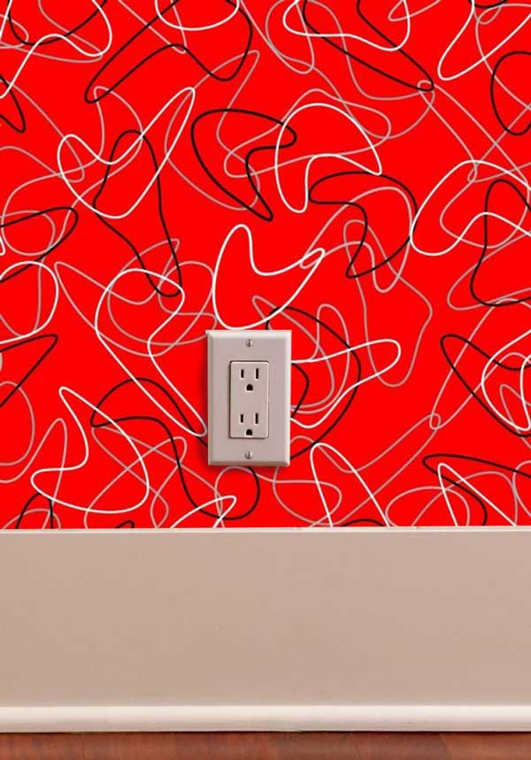 Fat City mid century modern peel and stick wallpaper outlet