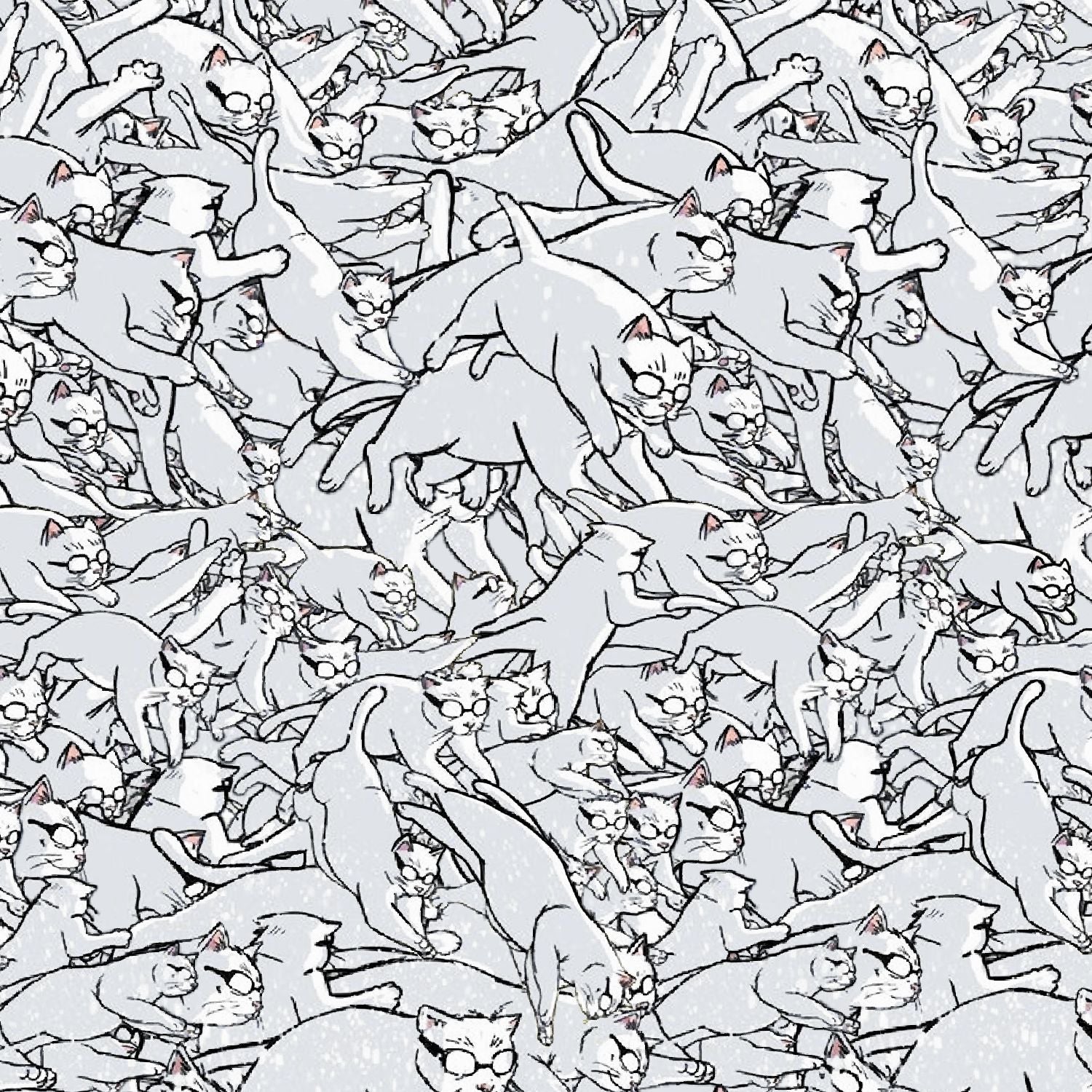 Jumping Cats Peel and Stick Wallpaper