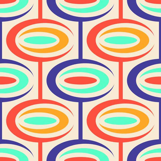 Loli-POP Mid Century Peel and Stick Wallpaper