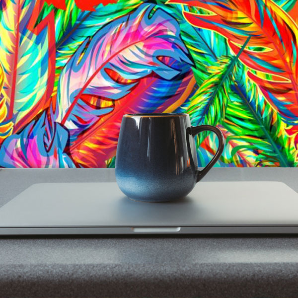 vibrant-feathers-peel-and-stick-wallpaper-coffee-mug