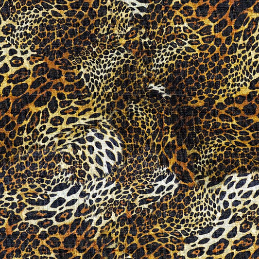 Leopard print pattern on removable wallpaper