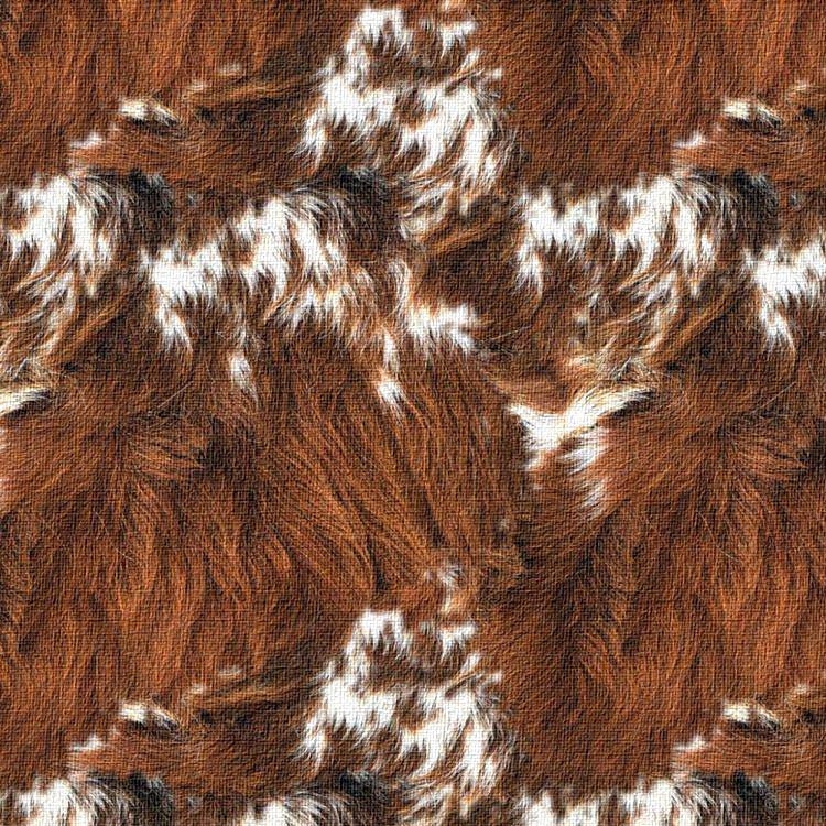 Orange Longhorn Hide Textured Peel and Stick Wallpaper