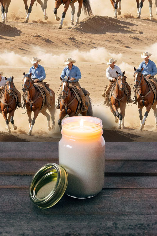 Cowboys in the Desert Peel and Stick Wallpaper