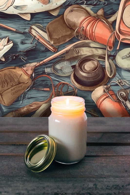 Gone Fishing Peel and Stick Wallpaper