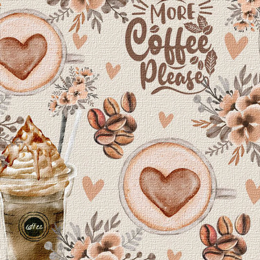 Love Coffee Textured Peel and Stick Wallpaper