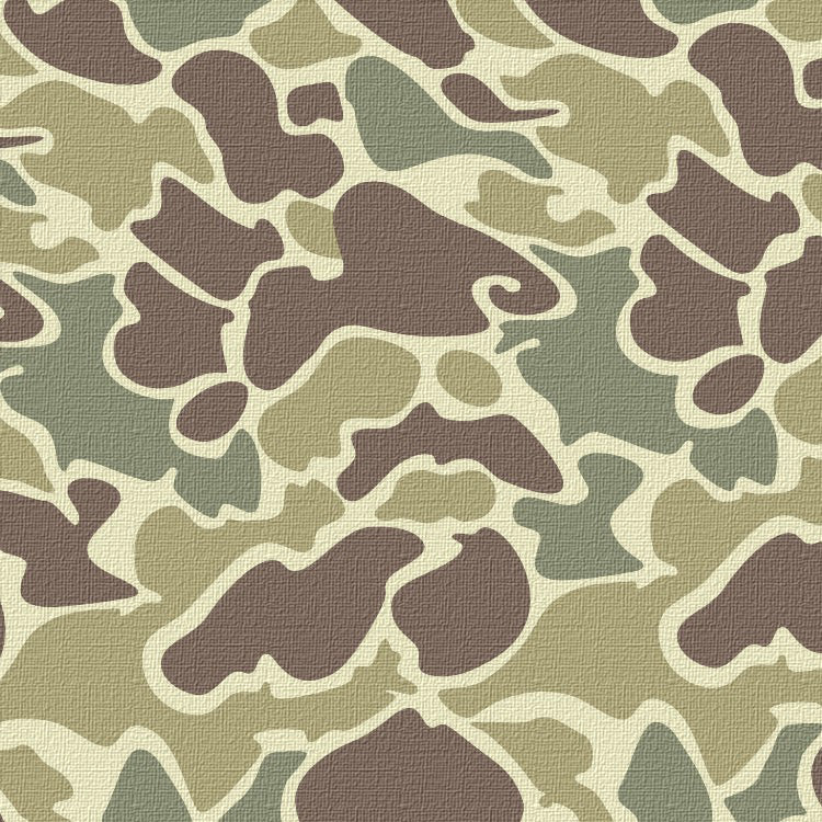 Old style textured camo peel and stick wallpaper