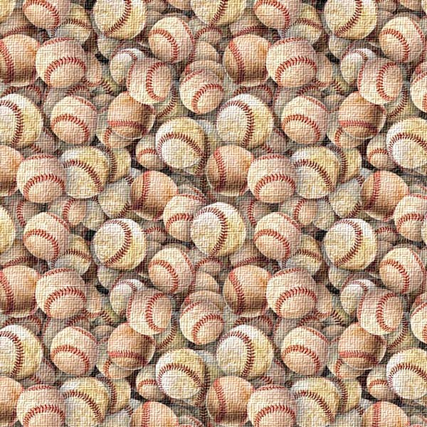 Old Baseballs Peel and Stick Wallpaper with Texture