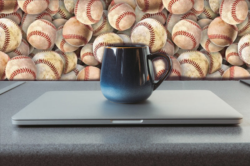 Old Baseballs Peel and Stick Wallpaper