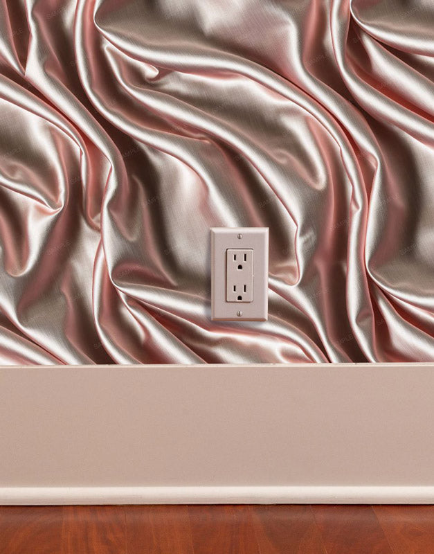 Pink Satin Fabric Peel and Stick Wallpaper