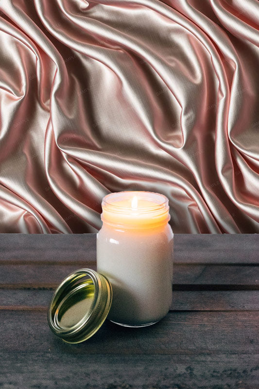 Pink Satin Fabric Peel and Stick Wallpaper