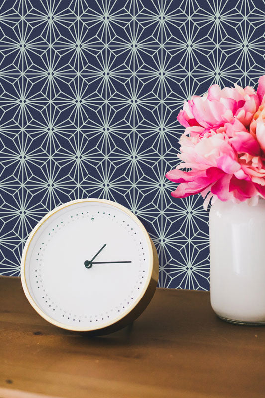 Stars Art Deco Peel and Stick Wallpaper