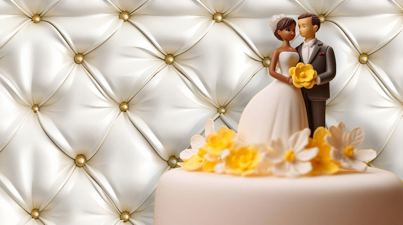 White Diamond Tufted Leather Removable Wallpaper