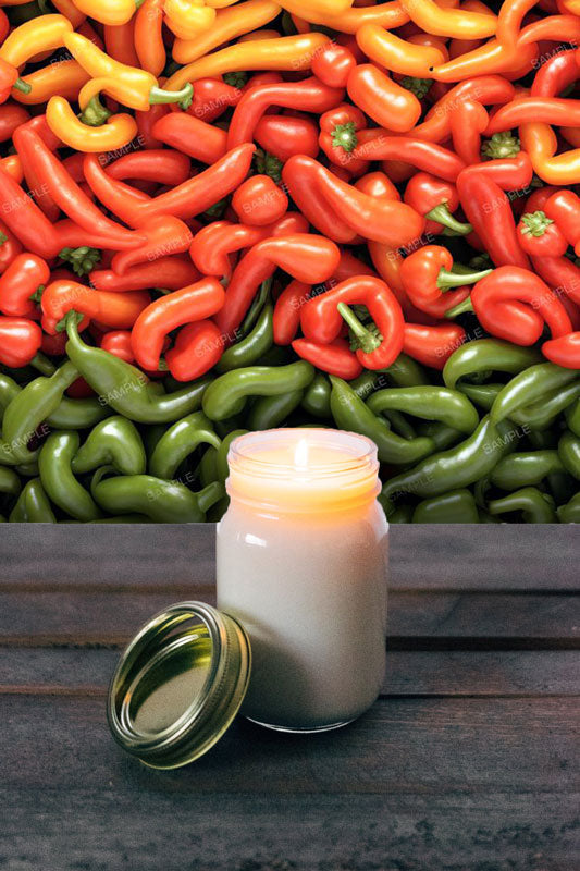 Yellow Red and Green Peppers Removable Wallpaper
