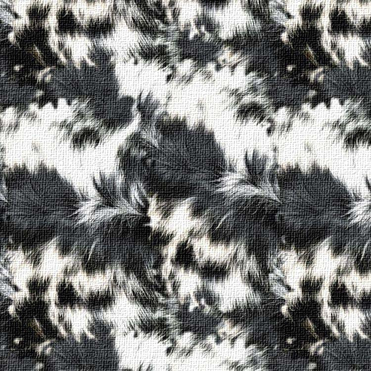 Close-up of black and white fur pattern