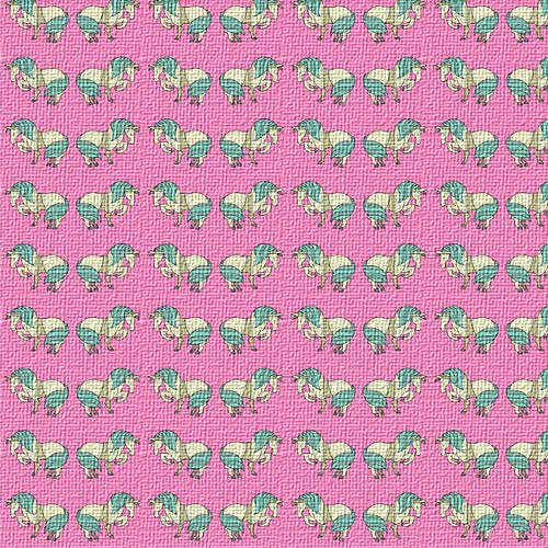 Unicorn Wallpaper Pattern with canvas texture
