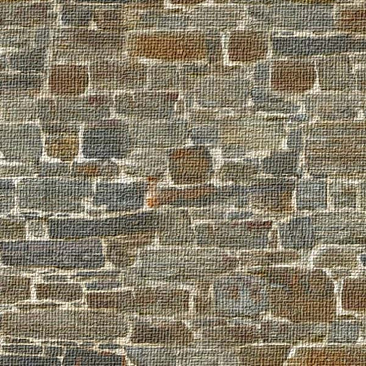 Castle Stone Peel and Stick Wallpaper with Canvas Texture