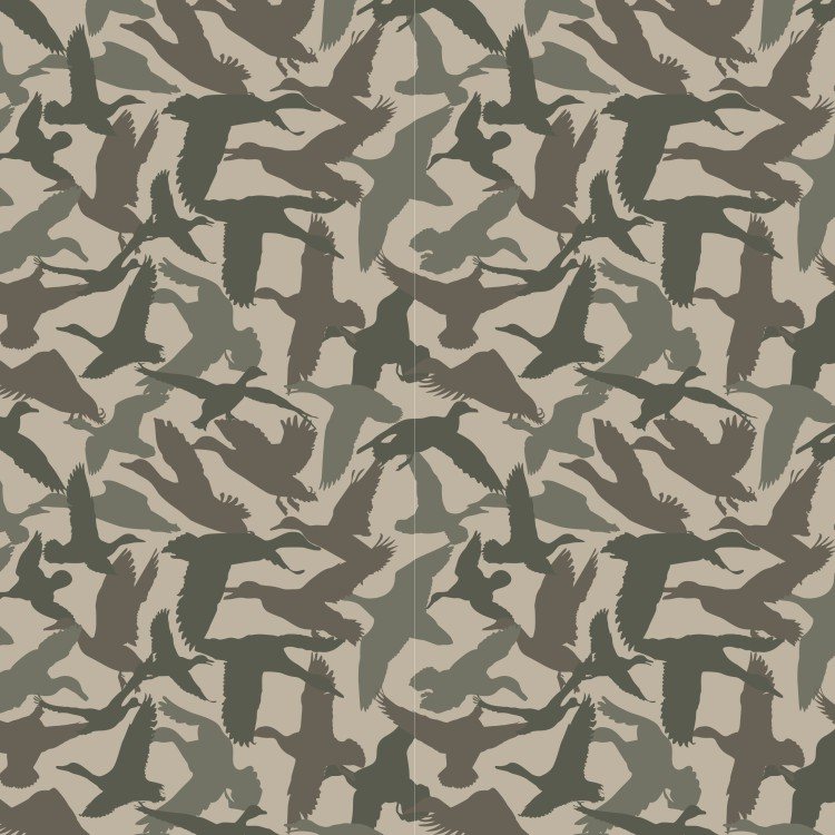 Duck Camo Peel and Stick Wallpaper
