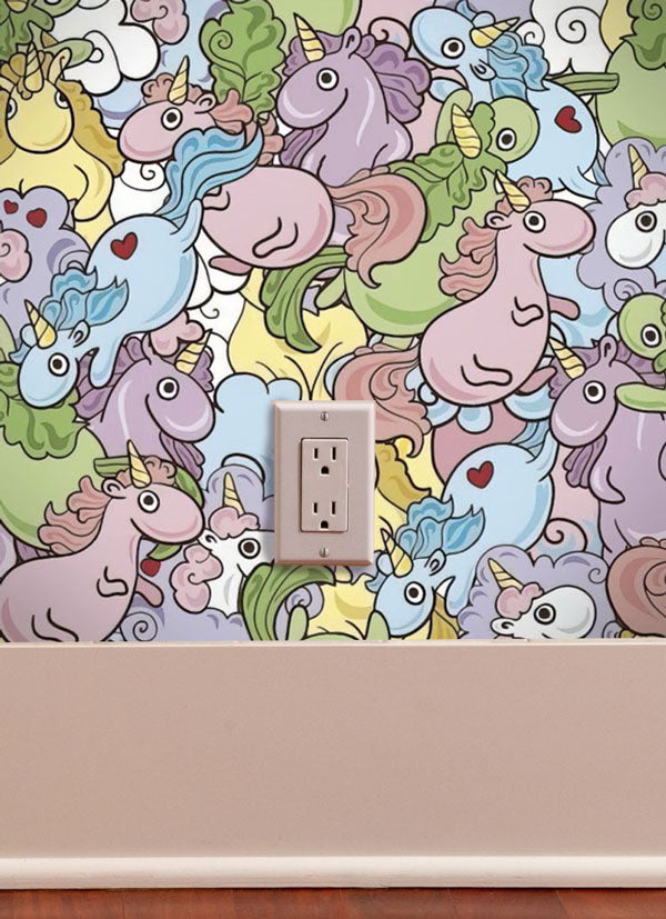 Little Unicorn Peel and Stick Wallpaper