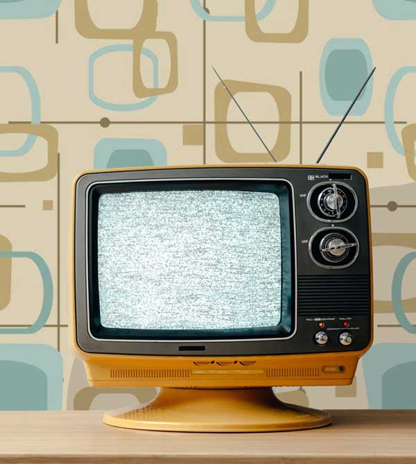 Retro Mid Century Peel and Stick Wallpaper