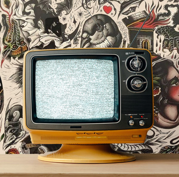Vintage Tattoos Peel and Stick Wallpaper